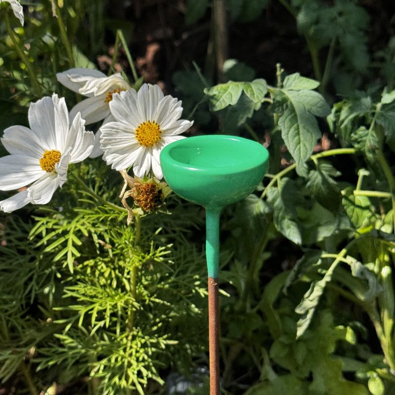 Hand-Forged Colourful Bee Watering Stations
