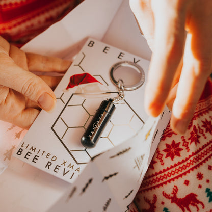 xmas bee revival kit - limited edition keyring in black from beevive
