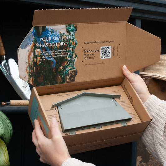 Habitat One - Bee Hotel Made From Traceable Marine Plastic