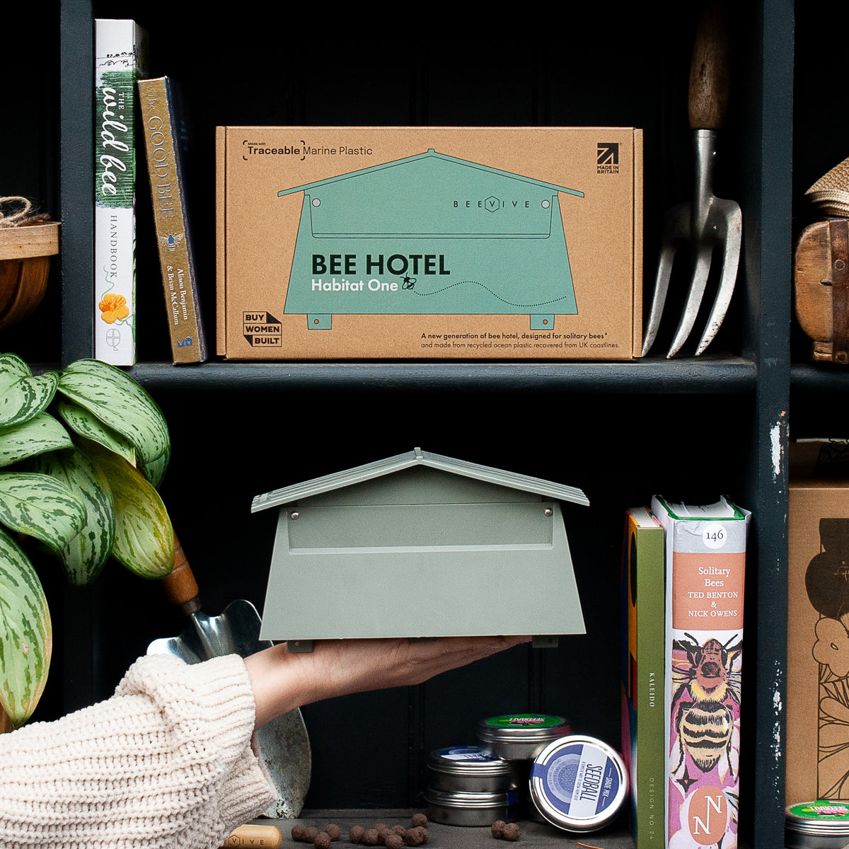 Habitat One - Bee Hotel Made From Traceable Marine Plastic