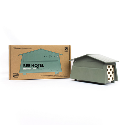 Habitat One - Bee Hotel Made From Traceable Marine Plastic