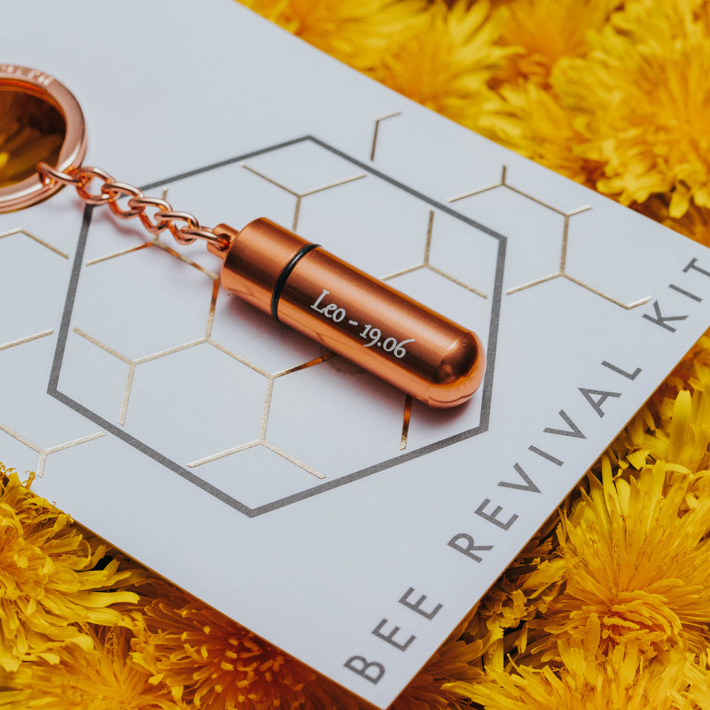 rose gold bee revival kit with traditional engraving from beevive
