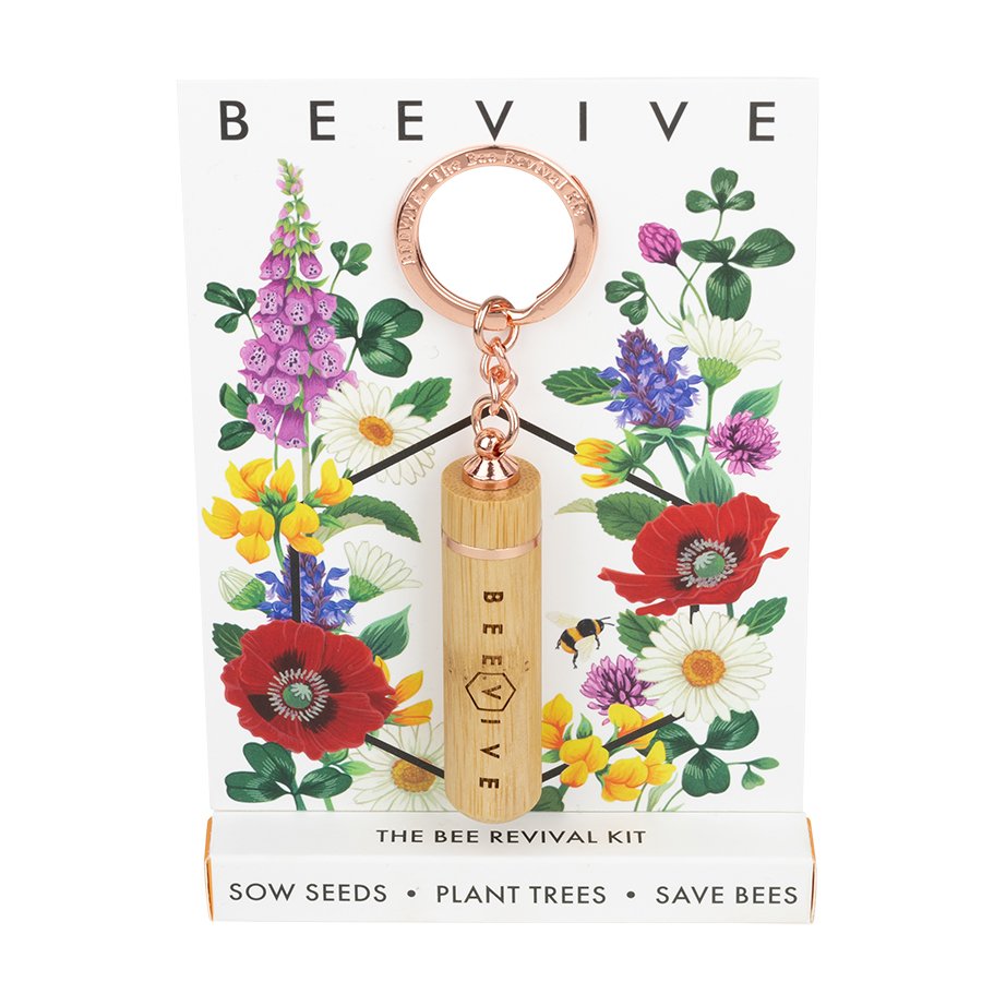 rose gold bee revival kit bamboo edition front shot at eye level on white background available from beevive.com