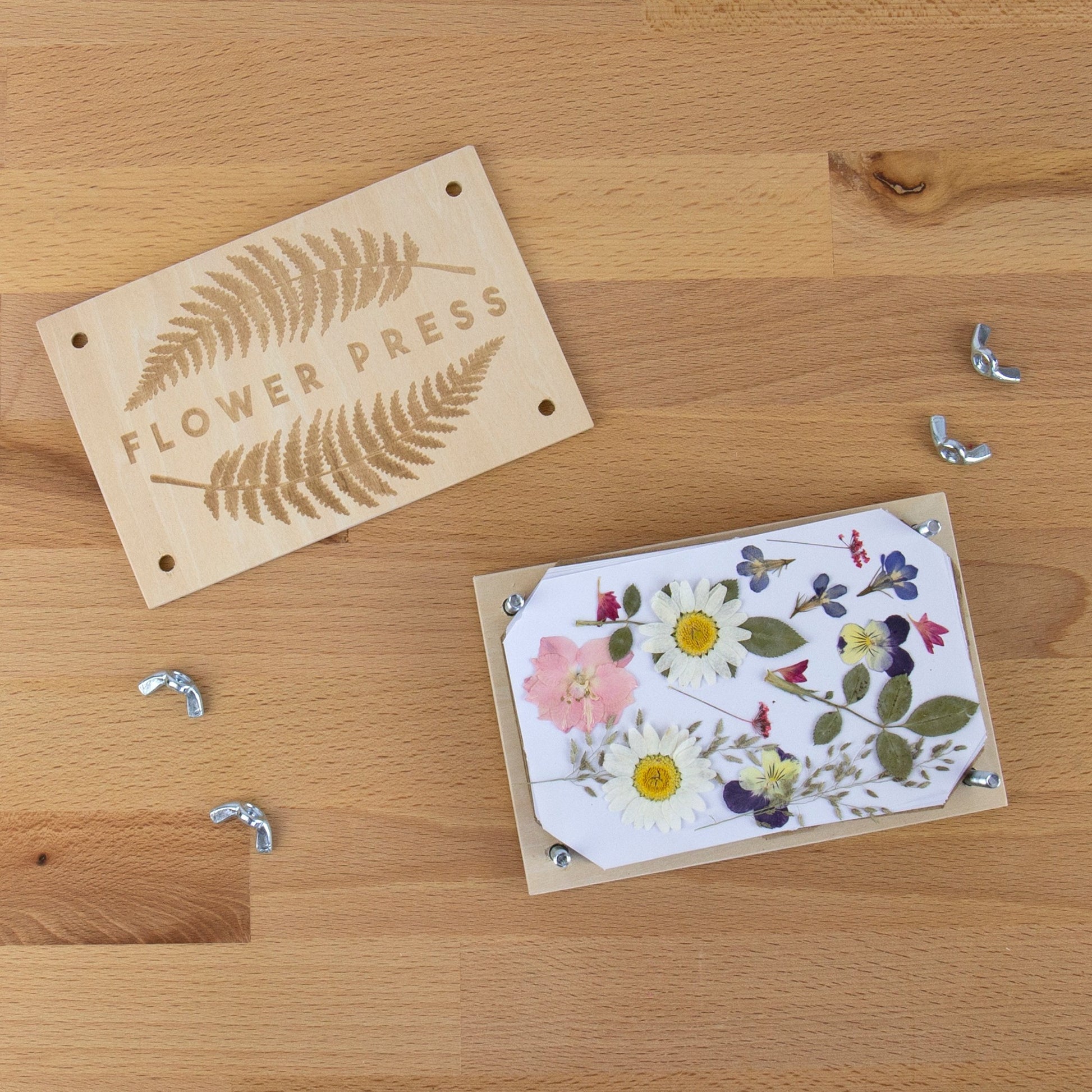 Large Wooden Flower Pressing Kit - DIY Arts and Craft Kit with Dried  Flowers - 10 Layers - Solid Maple Wood Flower Press Kit for Adults with  Storage B for Sale in Warwick, PA - OfferUp